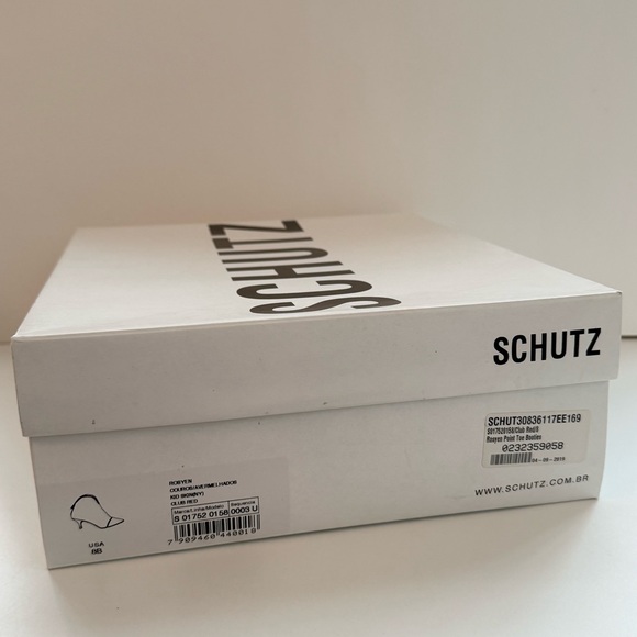 SCHUTZ Red Kitten Heel Ankle Booties size 8 NWT NIB - Picture 11 of 12